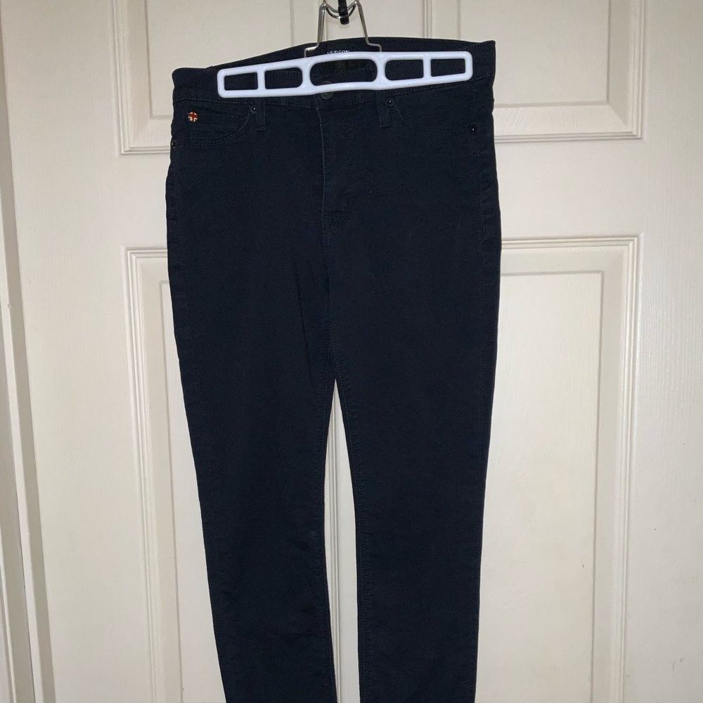 Hudson Jeans British Flag Button Dark Blue Wash Skinny Size 27